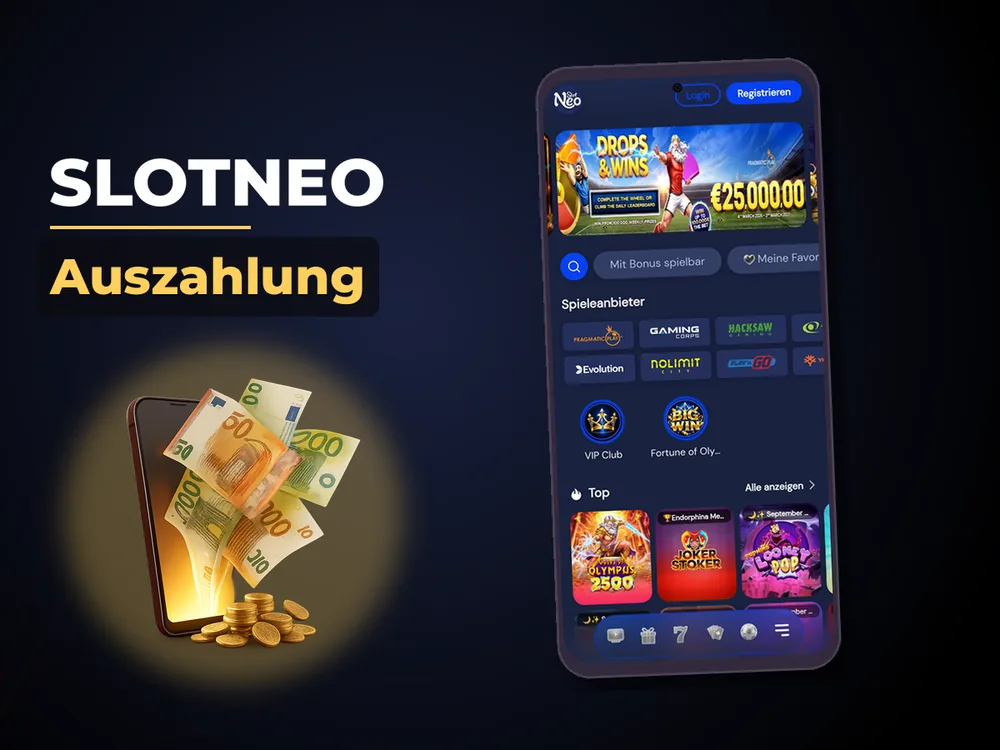 SlotNEO - Auszahlung
