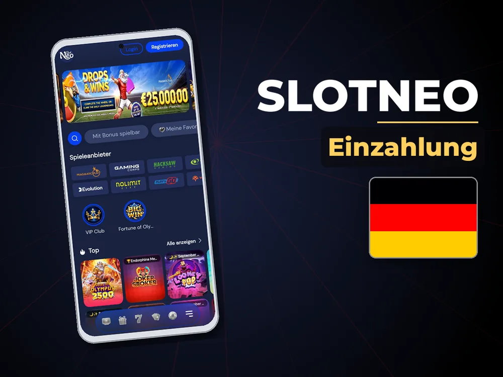 SlotNEO - Einzahlung